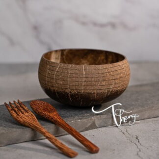 Ringo Jumbo Eco-nut Bowl (900 ML) with Spoon and Fork